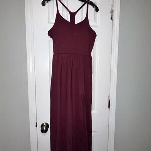 HALARA Deep Purple Maxi Athletic Dress with Slit